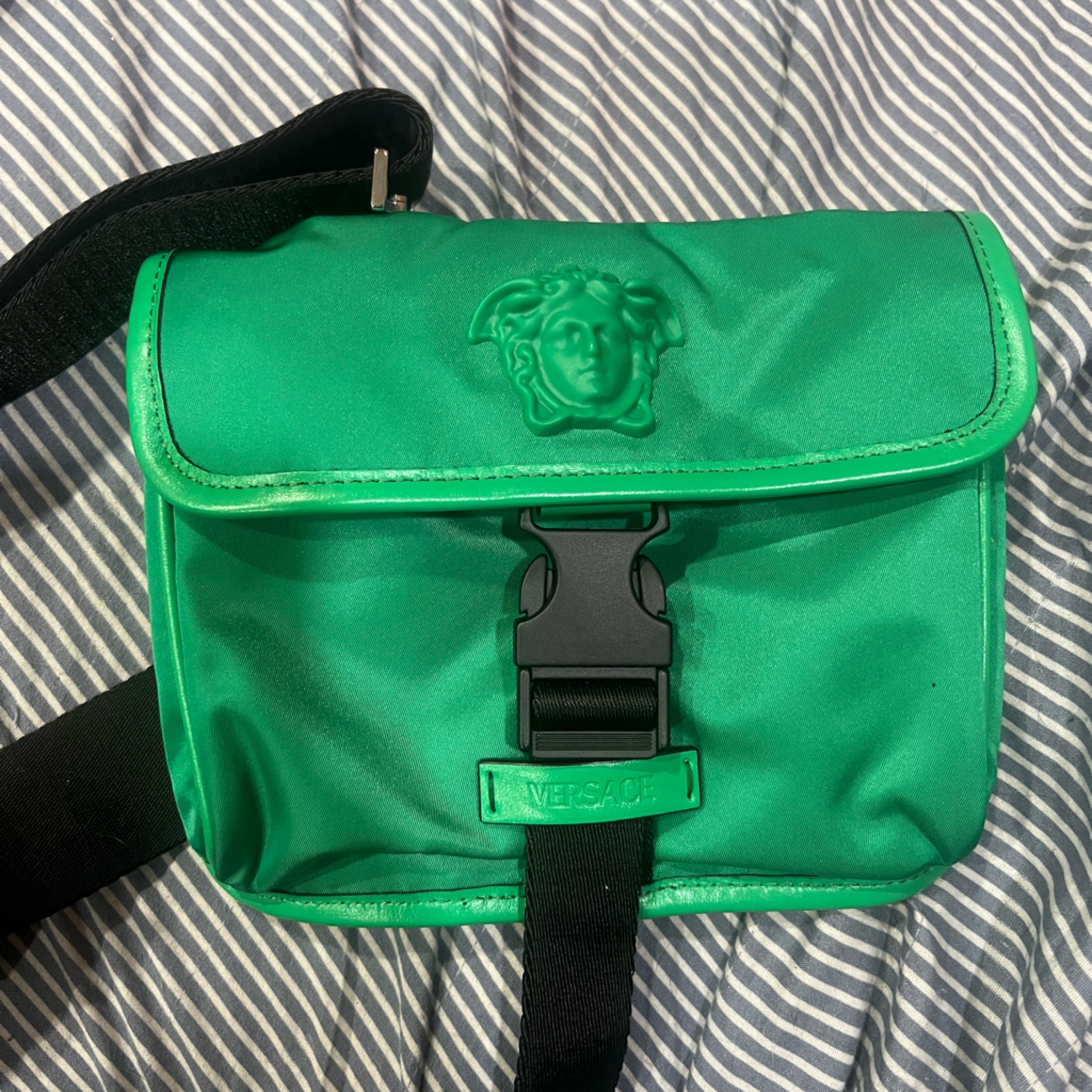 Versace Emerald Green Belt Bag